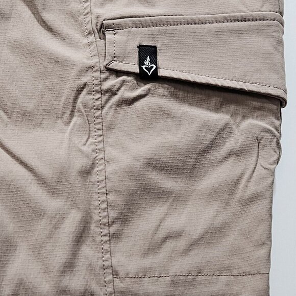 Torrid Joggers Womens 18 Beige Happy Camper Ripstop Crop Active Pockets Stretch - Picture 10 of 14